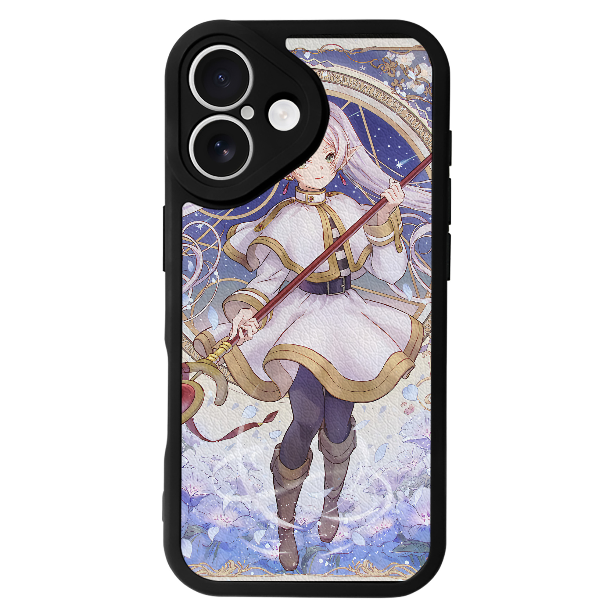 （画像用） 葬送のフリーレン Frieren 【iPhone 16シリーズ対応】シリコンスマホケース（レザー調） 材質：シリコン